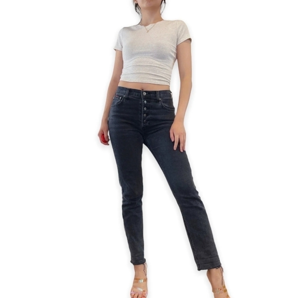 Aritzia Denim Forum The Yoko High Rise Slim 27